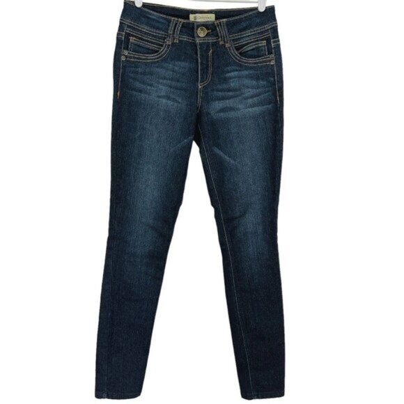 Democracy Women's Justice Blue Jeggings Jeans Size 6 Mid Rise Stretch Skinny - Picture 1 of 10